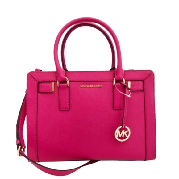 Michael Kors Handbags - Michael Kors Dillon Ultra Pink MD Satchel